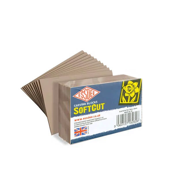 Essdee SoftCut meki linoleum, 10 kom - 75x105x3 mm