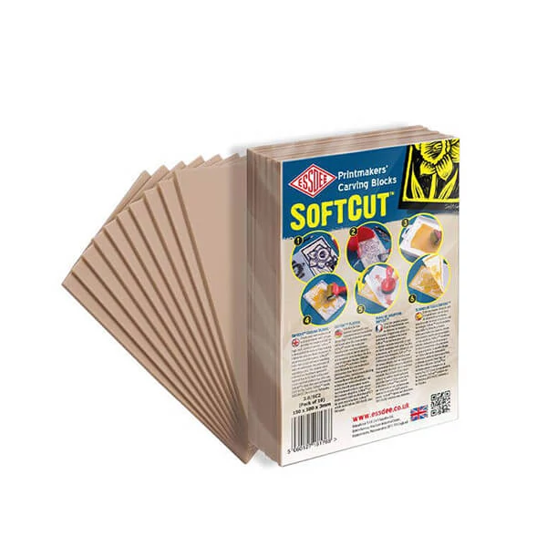 Essdee SoftCut meki linoleum, 10 kom - 100x150x3 mm
