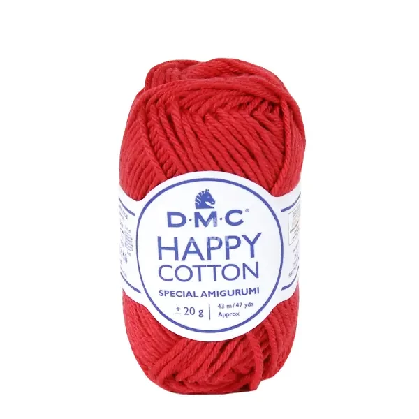 Amigurumi pamučna pređa DMC Happy Cotton, 20 g - 754, karmin