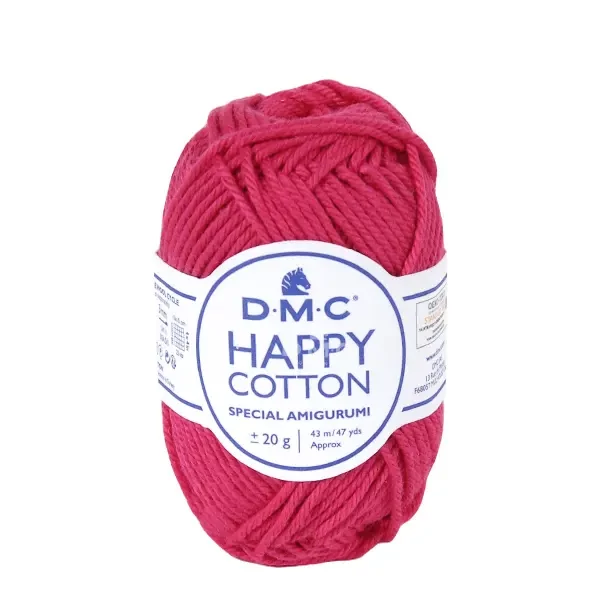 Amigurumi pamučna pređa DMC Happy Cotton, 20 g - 755, pink