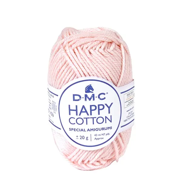 Amigurumi pamučna pređa DMC Happy Cotton, 20 g - 763, blijedoružičasta