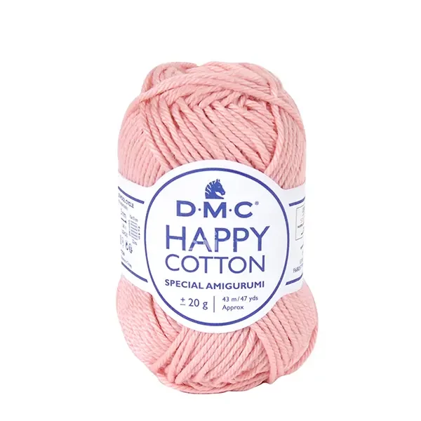 Amigurumi pamučna pređa DMC Happy Cotton, 20 g - 764, svijetlo ružičasta