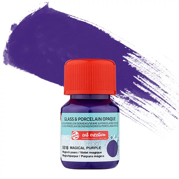 Art Creation boja za staklo i porculan, prekrivna, 30 ml- 5516 magical purple