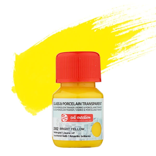 Art Creation boja za staklo i porculan, prozirna,  30 ml - 2002 bright yellow