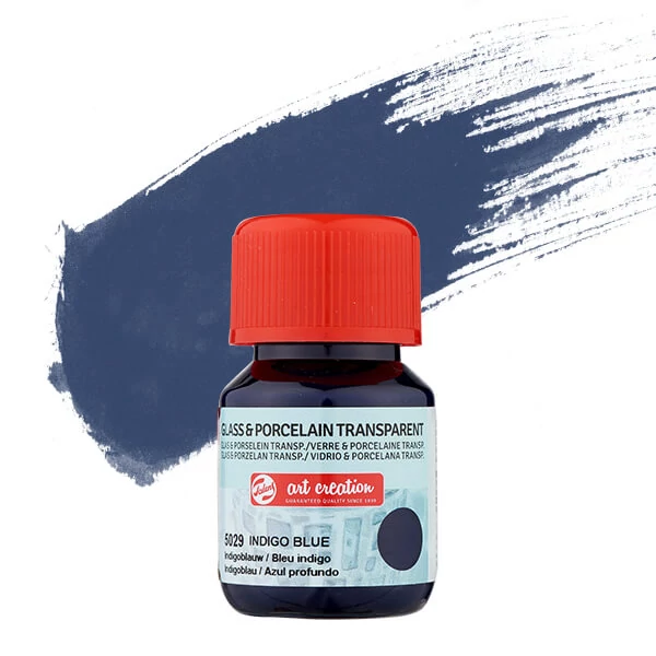 Art Creation boja za staklo i porculan, prozirna,  30 ml - 5029 indigo blue