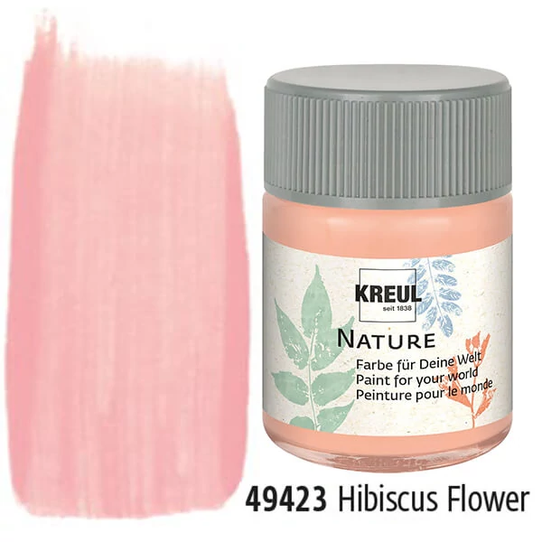Kreul Nature természetes, ökológiai festék, 50 ml - hibiscus flower