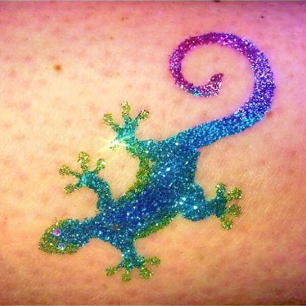 Tattoo šablona, samoljepljiva šablona - Gušter, macaklin 02
