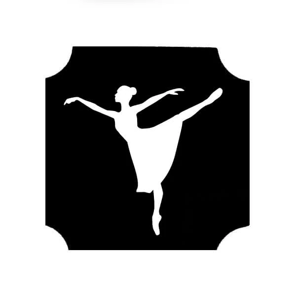 Tattoo šablona, samoljepljiva šablona - Balerina 03