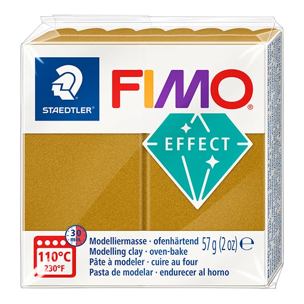 FIMO Effect pečena glina, 57 g - metalik zlato (8010-11)