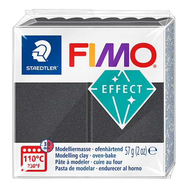 FIMO Effect pečena glina, 57 g - metalik čelično siva (8010-91)