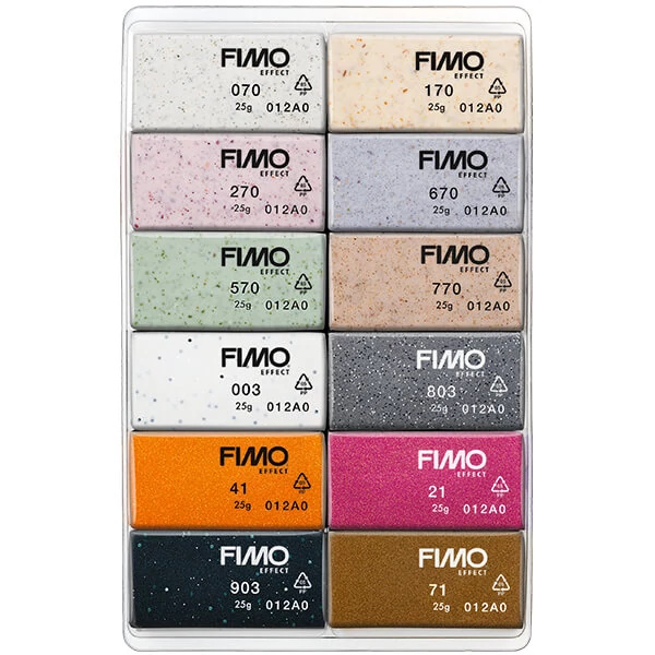 FIMO Effect Color Pack set pečena glina, 12x25 g - Boho