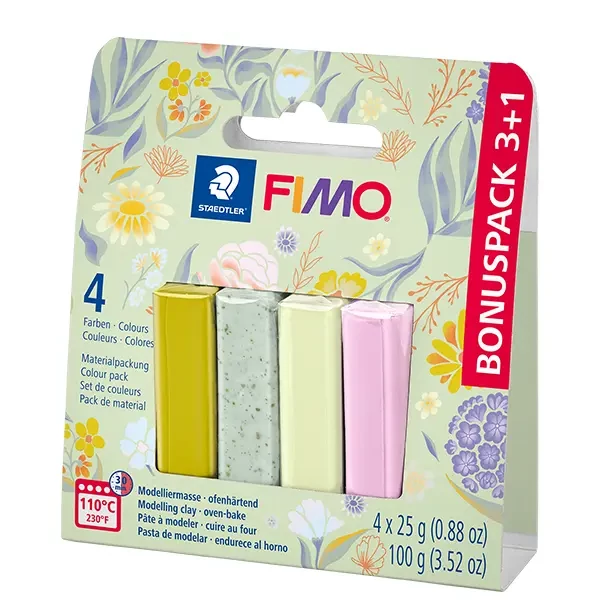 FIMO Effect Colour Pack set polimerne gline za pečenje, 4x25 g – Floral