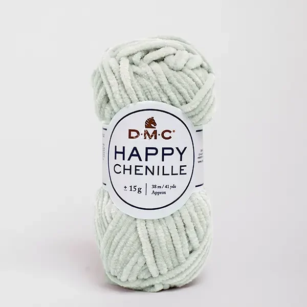 Amigurumi pređa za šenil DMC Happy Chenille, 15 g - 11, biserno siva