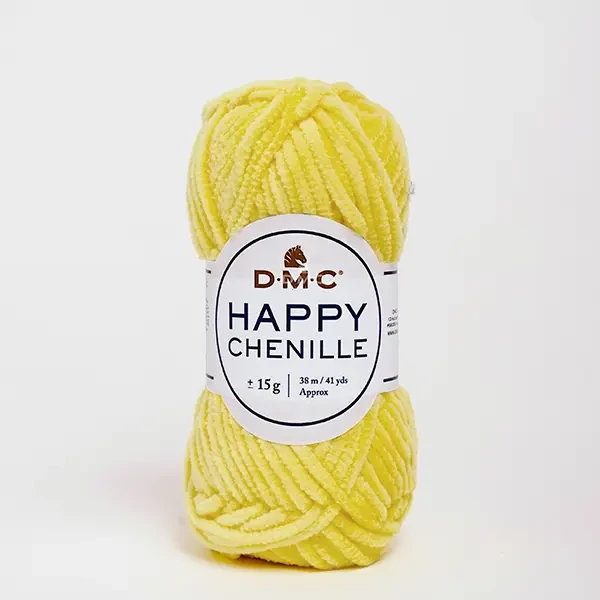 Amigurumi pređa za šenil DMC Happy Chenille, 15 g - 25, žuta