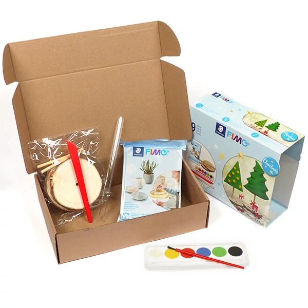 FIMO Air Basic Christmas Set, božićni set za modeliranje, 500 g s dodacima