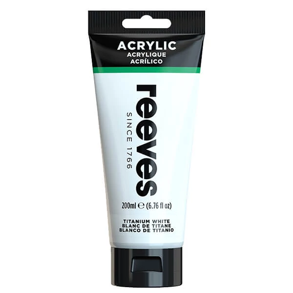 Reeves akrilna boja, 200 ml - titanium white