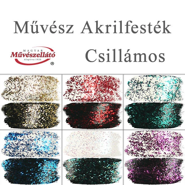 Artist akrilna boja, glitter, 250 ml - u različitim bojama