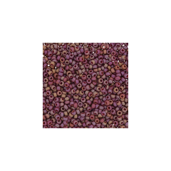 Miyuki japanske staklene perle, kašaste perle 11/0 - Frost Opaque Glaze Rainbow Dark Red