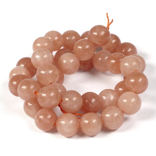 Napkő 10 mm-es ásványgyöngyök 37 cm-es szálon