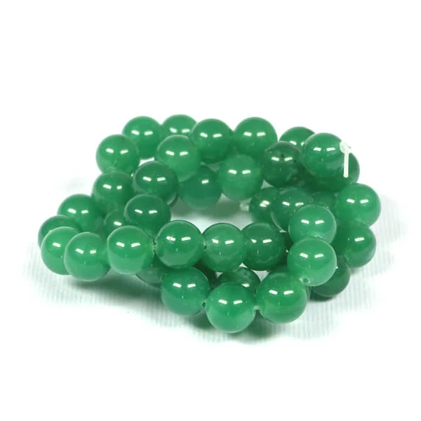 Mineralni biser - Zeleni aventurin, 8 mm, 1 pramen
