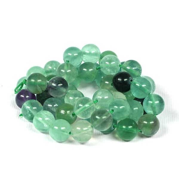 Mineralni biser - Fluorit dugine boje, 8 mm, 1 pramen