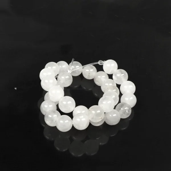 Mineralni biser - Bijeli žad, 6 mm, 1 pramen, 7