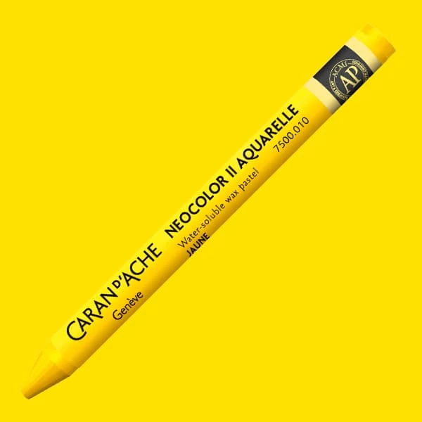 Caran d'Ache Neocolor II akvarel kreda - 010, yellow