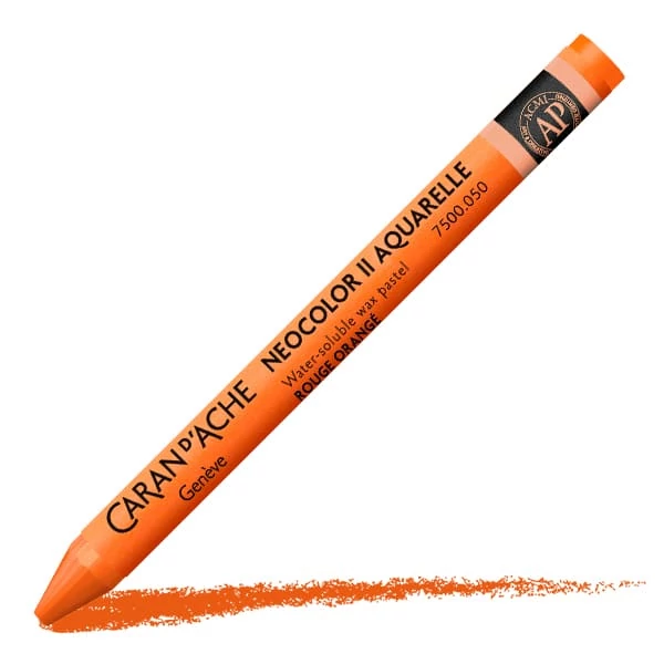 Caran d'Ache Neocolor II akvarel kreda - 050, plameno crvena