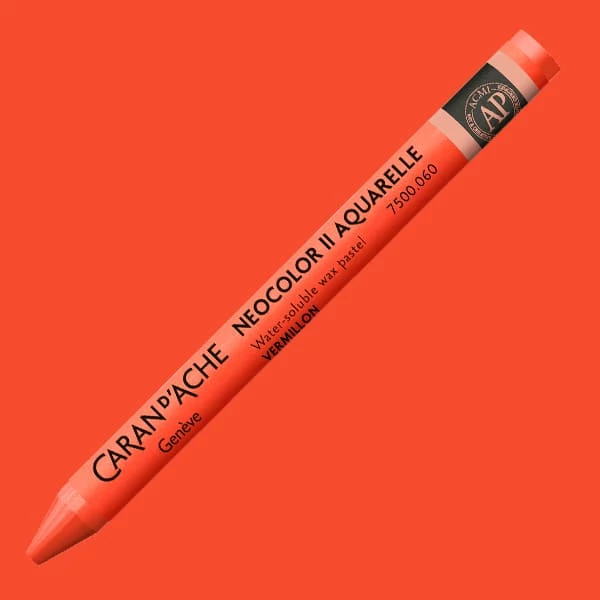 Caran d'Ache Neocolor II akvarel kreda - 060, vermilion