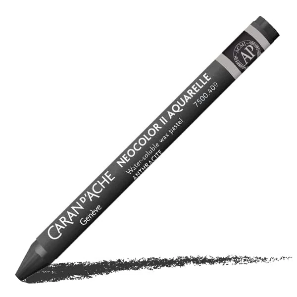 Caran d'Ache Neocolor II akvarel kreda - 409, charcoal grey