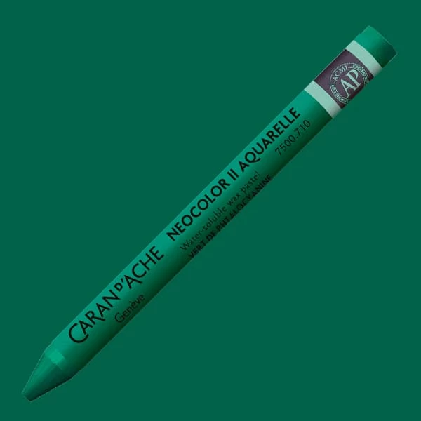 Caran d'Ache Neocolor II akvarel kreda - 710, ftalocianin zelena