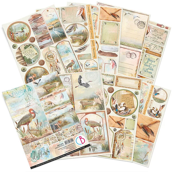 Set scrapbook papira Ciao Bella, A4, 9 listova - Delta Creative Pad