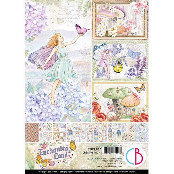 Set spomenara Ciao Bella, A4, 9 listova - Enchanted land Creative Pad