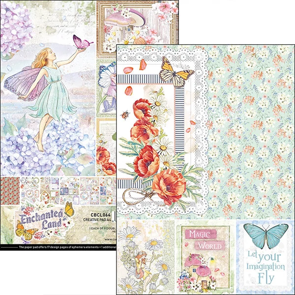 Set spomenara Ciao Bella, A4, 9 listova - Enchanted land Creative Pad