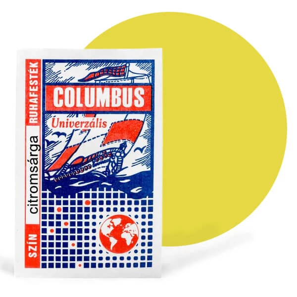 Columbus boja za tekstil, boja za odjeću - limun žuta
