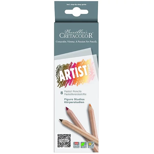 Set pastelnih olovaka Cretacolor Artist Studio, 8 komada, Figure Studies