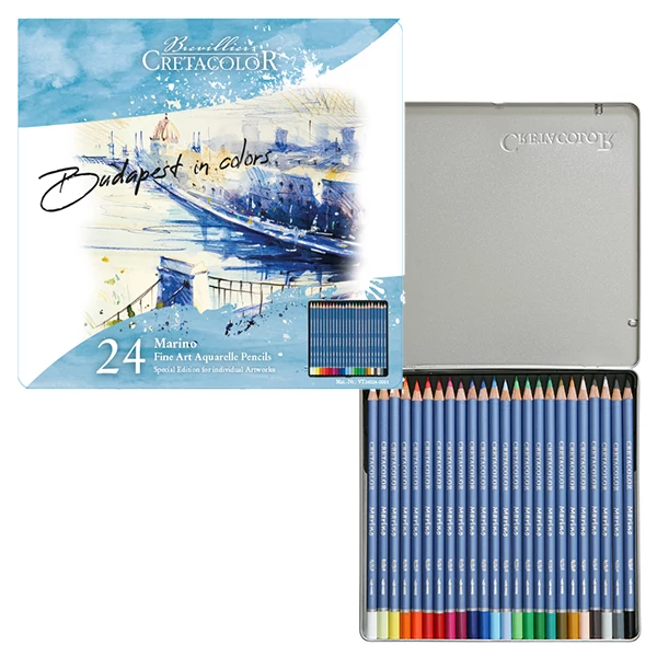 Cretacolor Marino set akvarelnih olovaka - 24 kom, Budimpešta u bojama