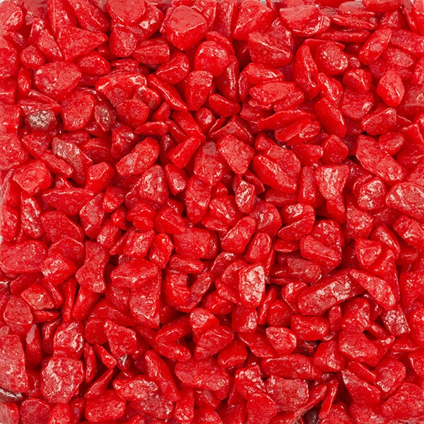 Šljunak ukrasni, 5-8 mm, 500 g - crveni