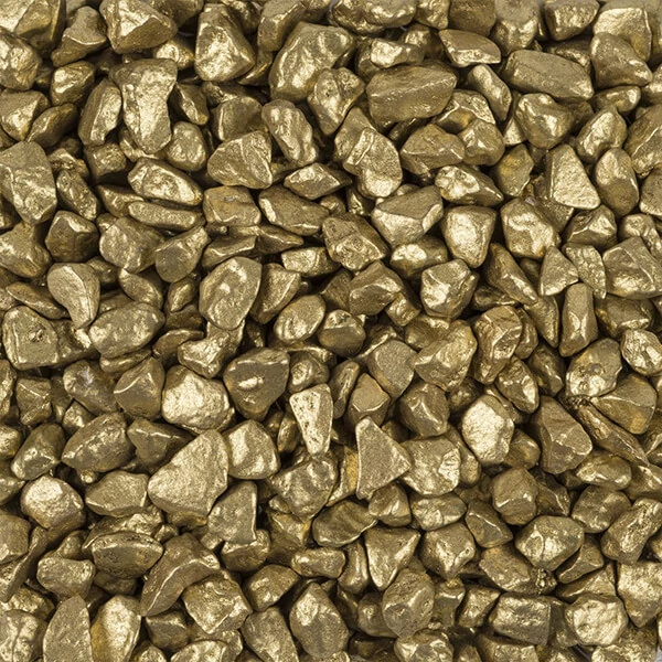 Ukrasni kamenčići, 5-8 mm, 500 g - metalik zlatni
