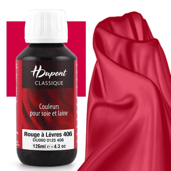 H Dupont Classique boja za svilu koja se učvršćuje parom 125 ml - 406 crveni ruž za usne, rouge a levres