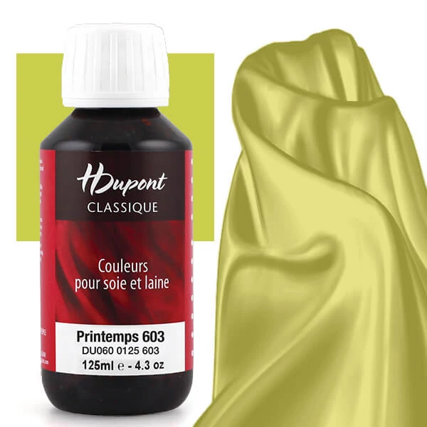 H Dupont Classique boja za svilu koja se učvršćuje parom 125 ml - 603 proljetno zelena