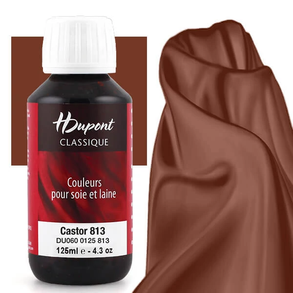 H Dupont Classique boja za svilu koja se učvršćuje na paru 125 ml - 813 dabrovo smeđa, ricinusovo