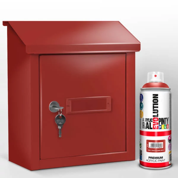 Akrilna boja u spreju, EVOLUTION sjajna, 400 ml - RAL3000 flame red