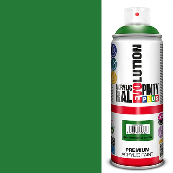 Akrilna boja u spreju, EVOLUTION sjajna, 400 ml - RAL6010 grass green
