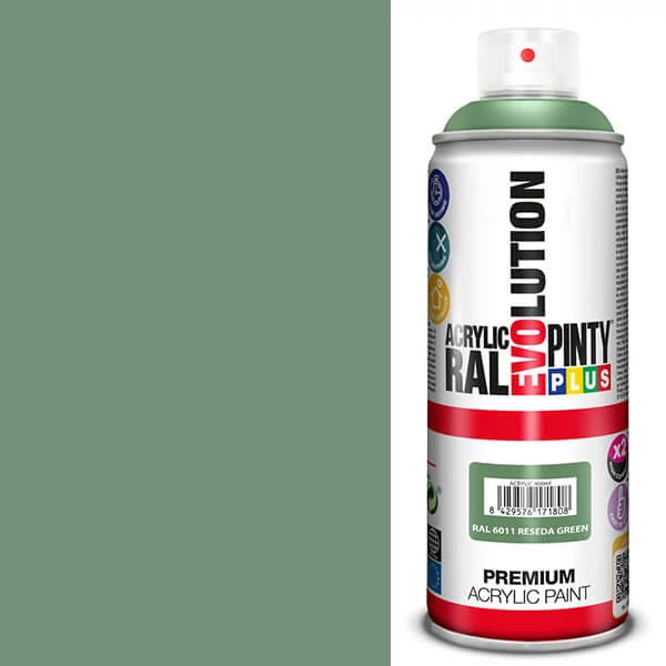 Akrilna boja u spreju, EVOLUTION sjajna, 400 ml - RAL6011 reseda green