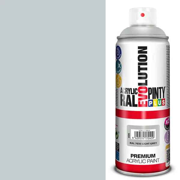 Akrilna boja u spreju, EVOLUTION sjajna, 400 ml - RAL7035 light grey