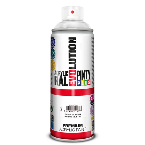 Akrilni lak u spreju, EVOLUTION, 400 ml - svilenkasti sjaj