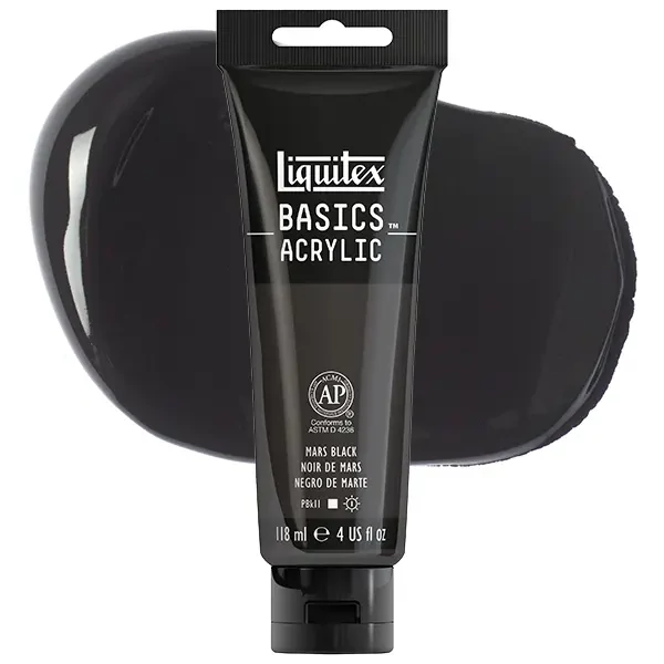 Liquitex Basics akrilna boja, 118 ml - 276, mars black