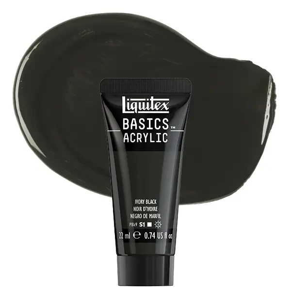 Liquitex Basics akrilna boja, 22 ml - 244, ivory black