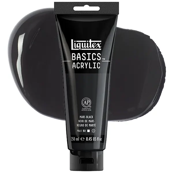 Liquitex Basics akrilna boja, 250 ml - 276, mars black